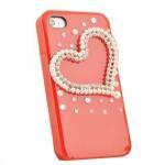 Rhinestones Red Love Heart Design Case Cover For..