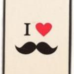 I Love Mustache Case Cover For Iphone 4 4s