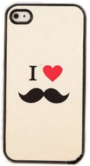I Love Beard Mustache Case Cover For Iphone 4 4s