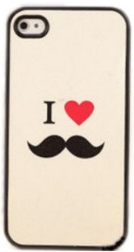 I Love Mustache Case Cover For Iphone 4 4s